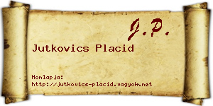 Jutkovics Placid névjegykártya